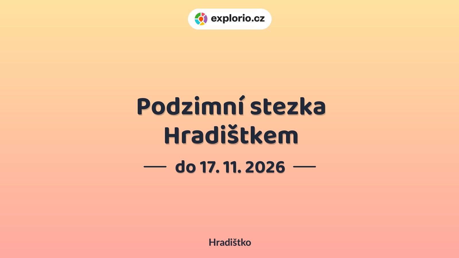 Podzimní stezka Hradištkem – sport a Pohyb, Hradištko