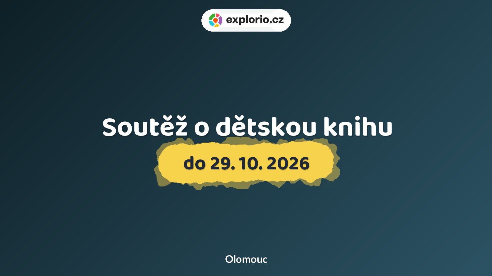 Soutěž o dětskou knihu – divadlo, Hudba a Kino, Olomouc