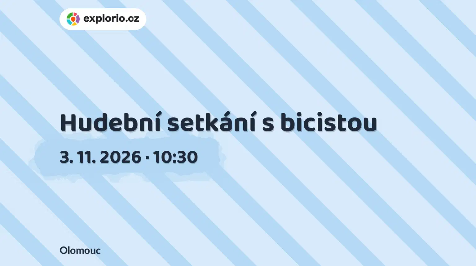 Hudební setkání s bicistou – divadlo, Hudba a Kino, Olomouc