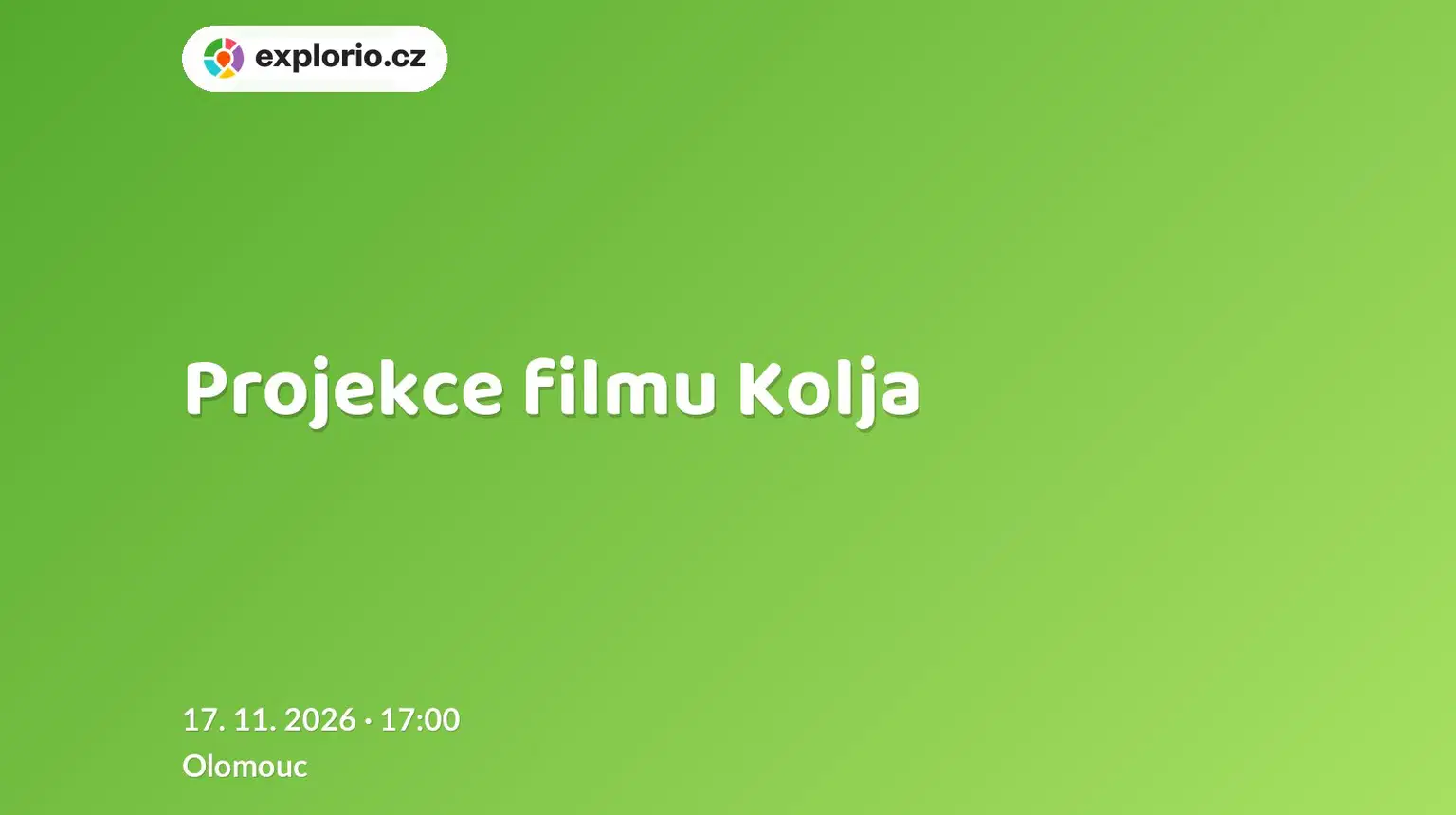 Projekce filmu Kolja – divadlo, Hudba a Kino, Olomouc