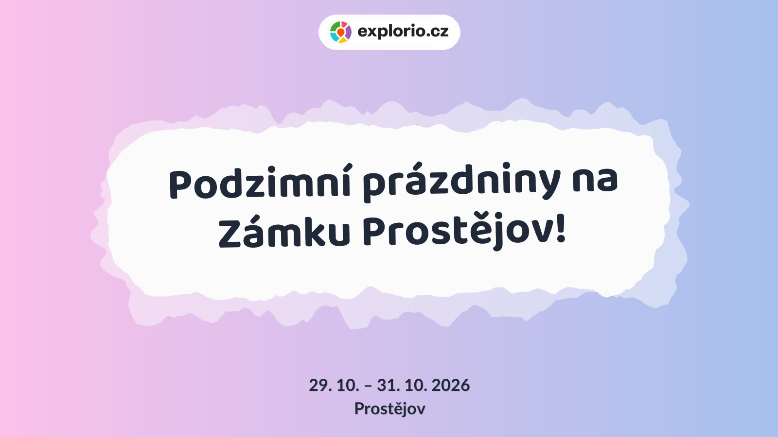 Podzimní prázdniny na Zámku Prostějov! – tvořivé dílny a Workshopy, Prostějov