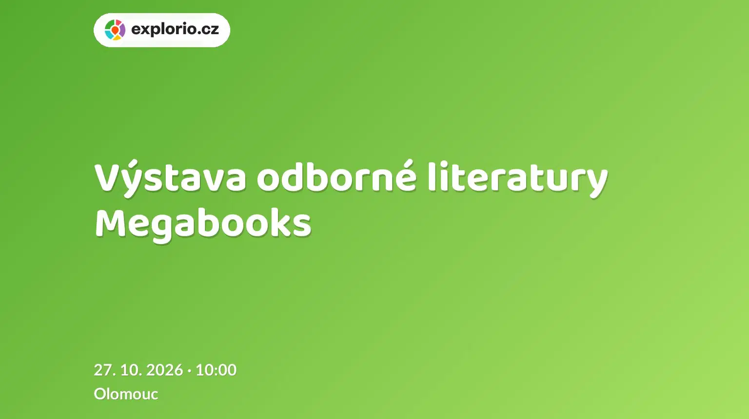 Výstava odborné literatury Megabooks – prohlídky a Muzea, Olomouc