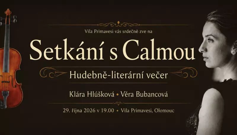 Setkání s Calmou: večer poezie, hudby a elegance – divadlo, Hudba a Kino, Olomouc – fotka 2