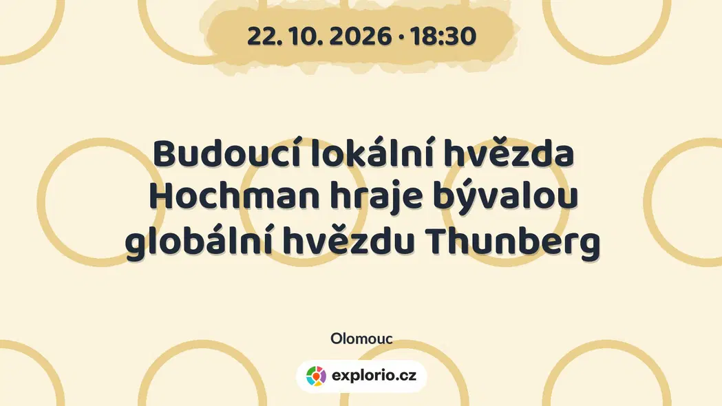 Budoucí lokální hvězda Hochman hraje bývalou globální hvězdu Thunberg – divadlo, Hudba a Kino, Olomouc