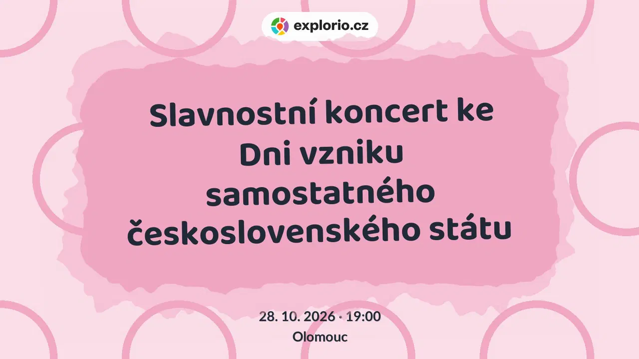 Slavnostní koncert ke Dni vzniku samostatného československého státu – divadlo, Hudba a Kino, Olomouc