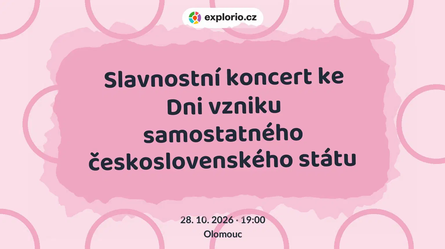 Slavnostní koncert ke Dni vzniku samostatného československého státu – divadlo, Hudba a Kino, Olomouc