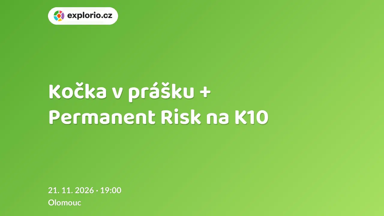 Kočka v prášku + Permanent Risk na K10 – divadlo, Hudba a Kino, Olomouc