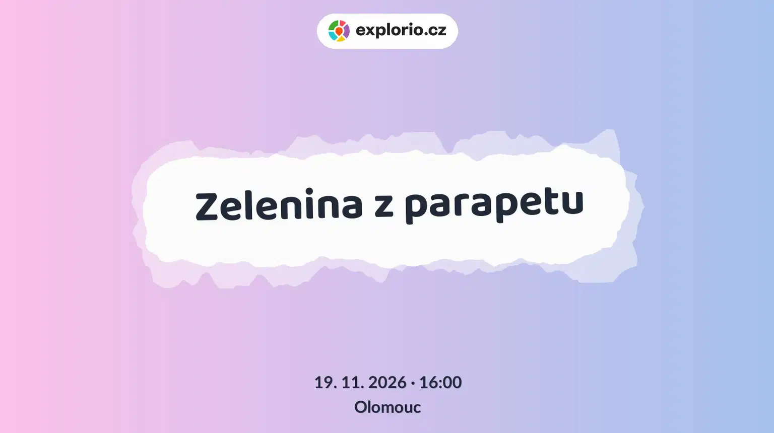 Zelenina z parapetu – tvořivé dílny a Workshopy, Olomouc
