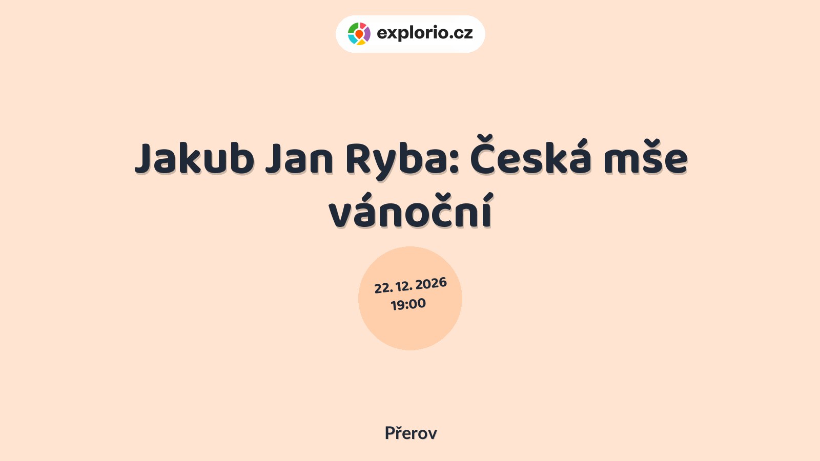Jakub Jan Ryba: Česká mše vánoční – divadlo, Hudba a Kino, Přerov