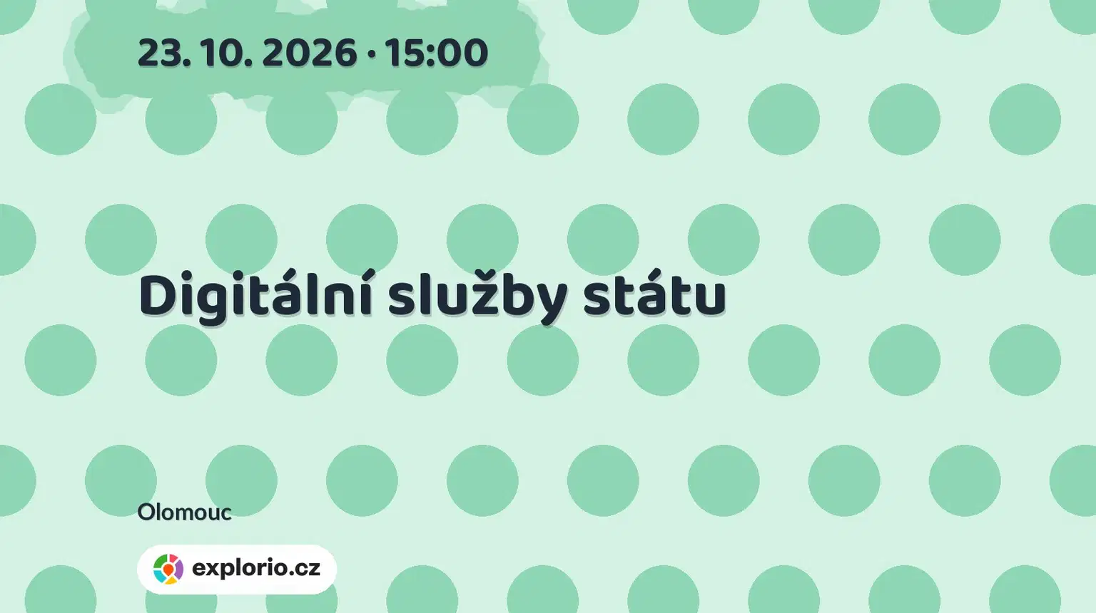 Digitální služby státu – tvořivé dílny a Workshopy, Olomouc