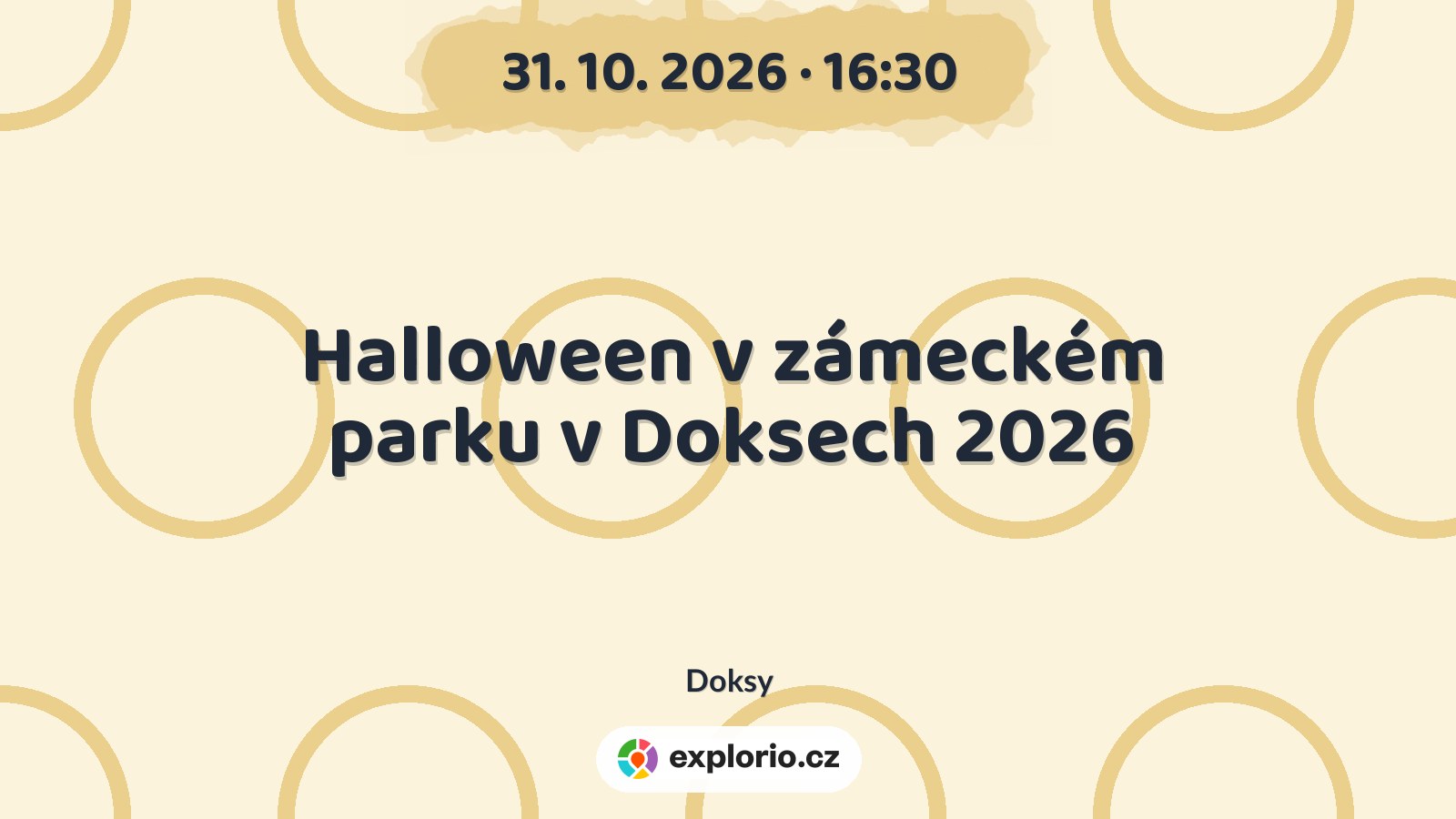 Halloween v zámeckém parku v Doksech 2026 – festivaly a Slavnosti, Doksy