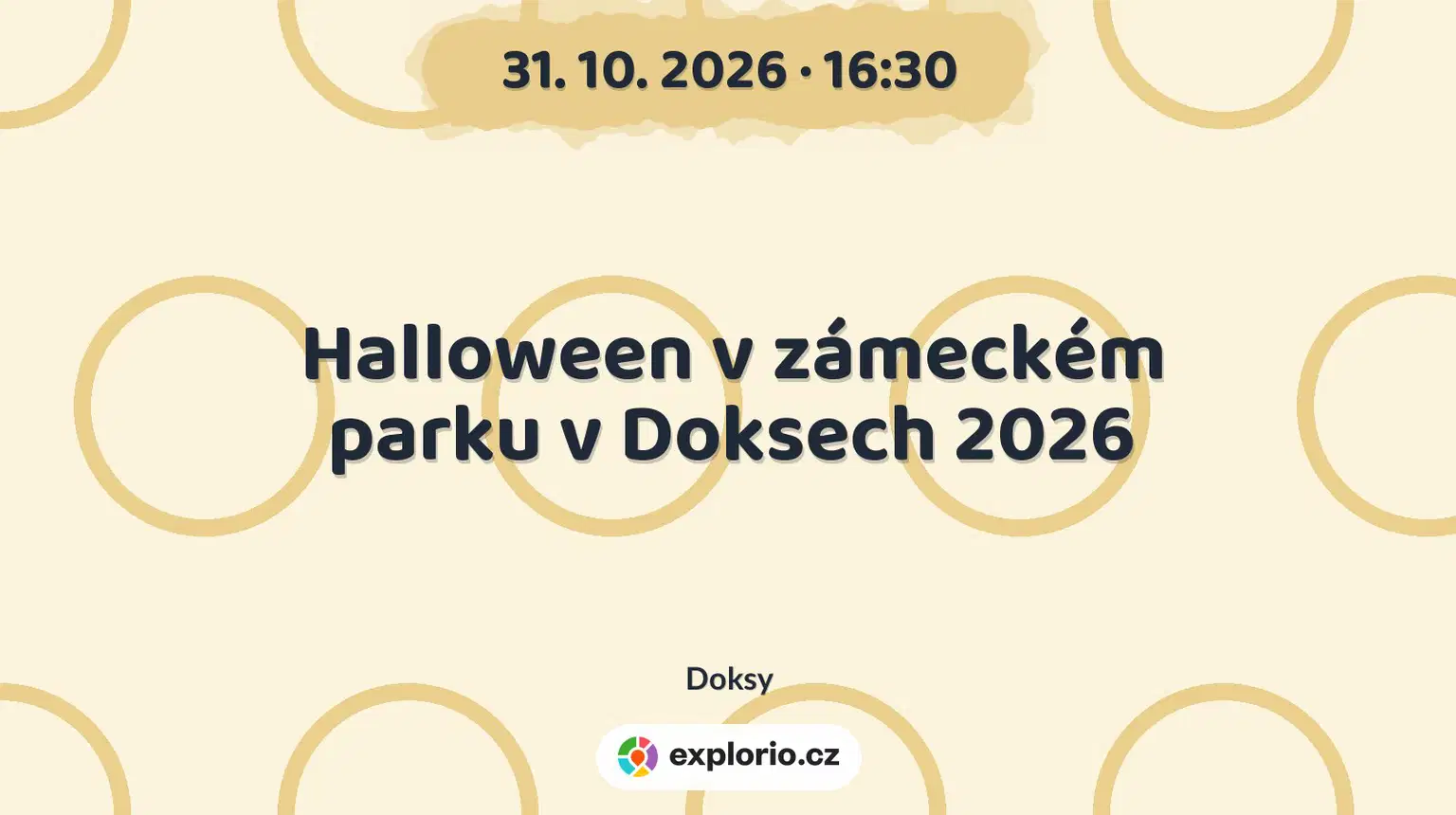 Halloween v zámeckém parku v Doksech 2026 – festivaly a Slavnosti, Doksy