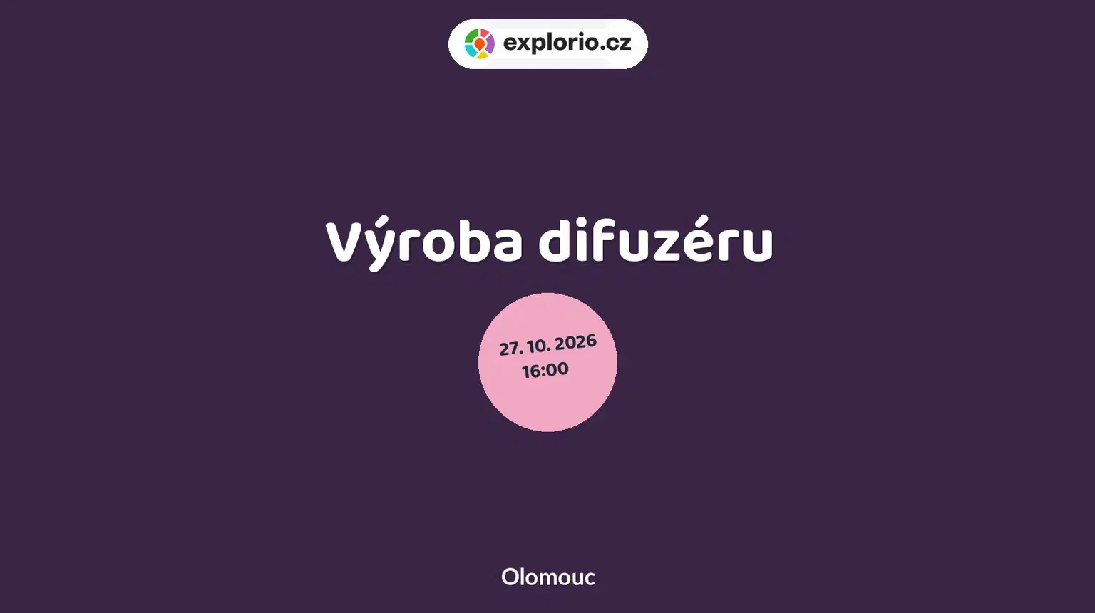 Výroba difuzéru – tvořivé dílny a Workshopy, Olomouc