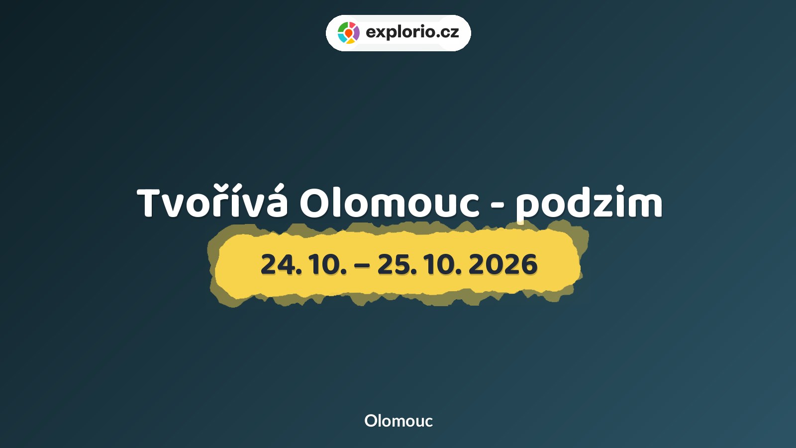 Tvořívá Olomouc - podzim – tvořivé dílny a Workshopy, Olomouc