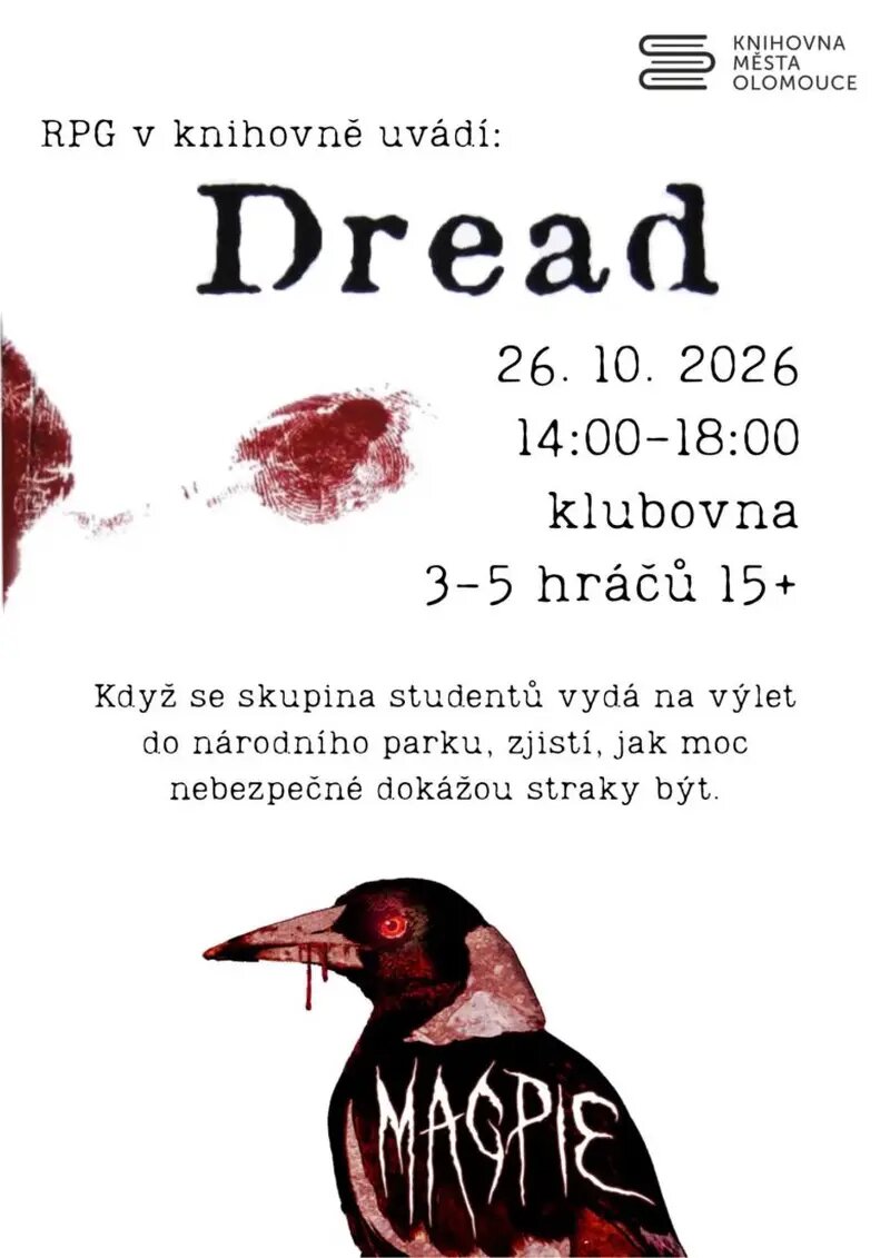 Halloweenské RPG - Dread – divadlo, Hudba a Kino, Olomouc – fotka 2