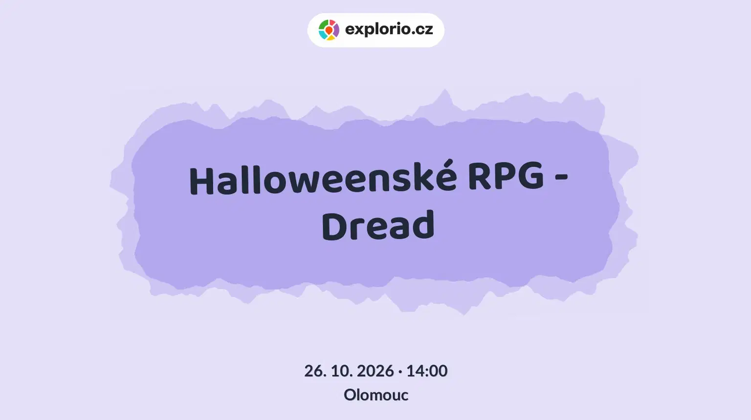Halloweenské RPG - Dread – divadlo, Hudba a Kino, Olomouc