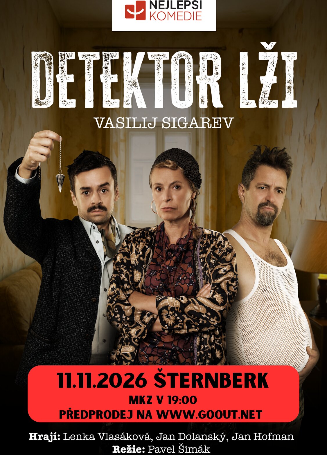 Divadelní komedie Detektor lži – divadlo, Hudba a Kino, Šternberk – fotka 2