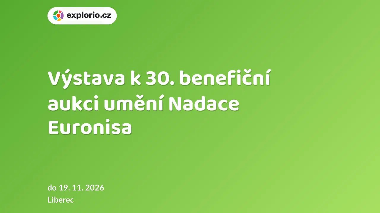Výstava k 30. benefiční aukci umění Nadace Euronisa – prohlídky a Muzea, Liberec