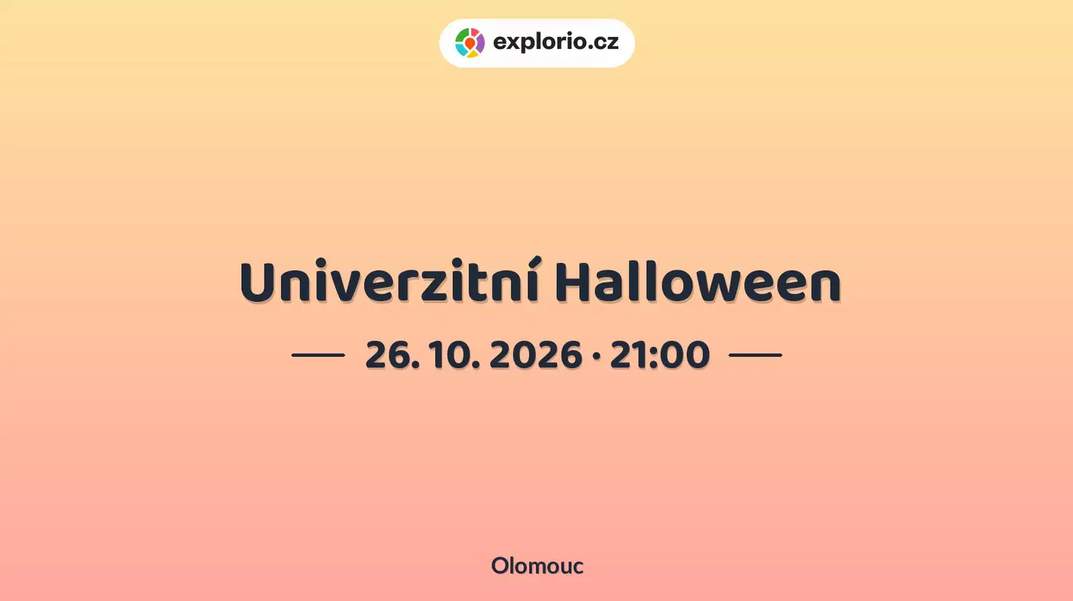 Univerzitní Halloween – divadlo, Hudba a Kino, Olomouc