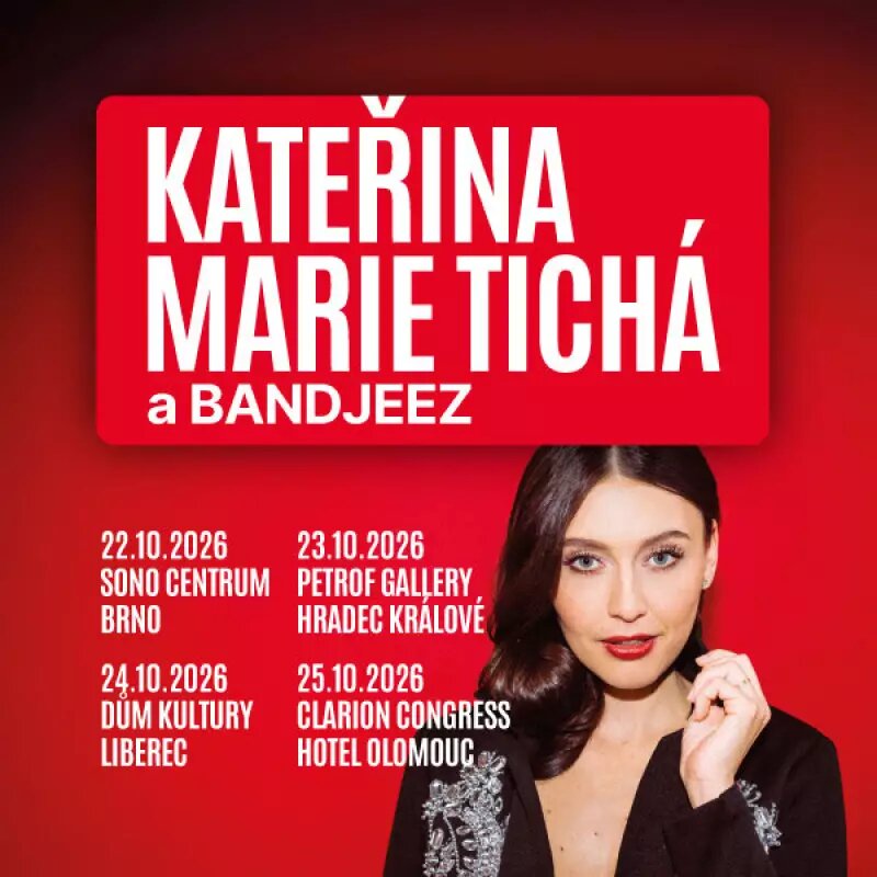 Kateřina Marie Tichá & Bandjeez – divadlo, Hudba a Kino, Olomouc – fotka 2