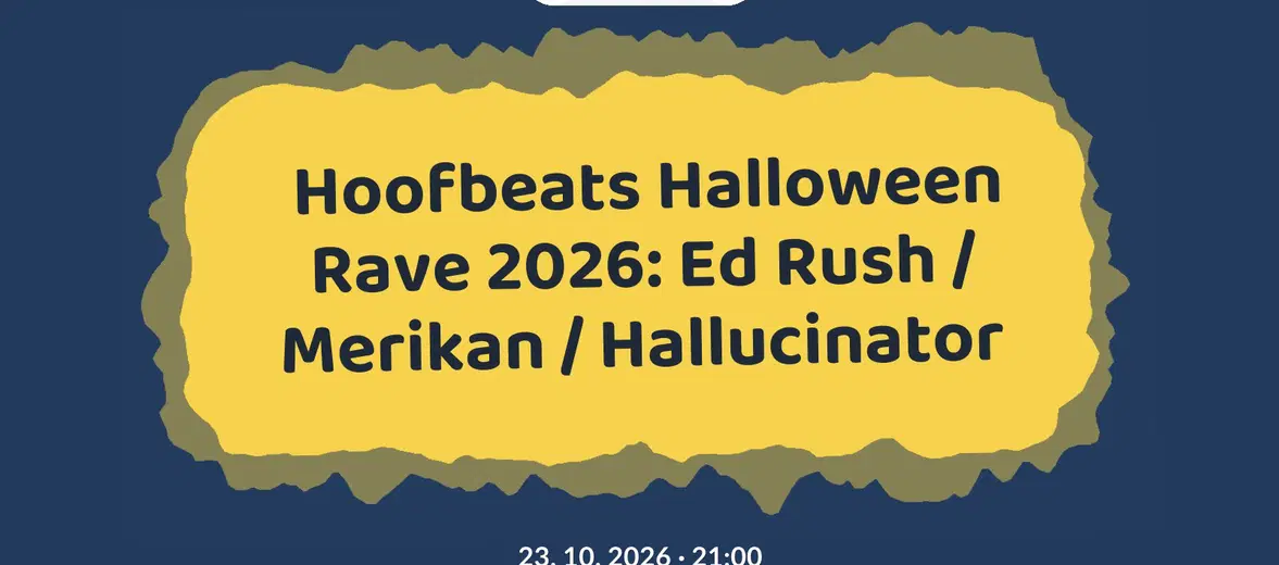 Hoofbeats Halloween Rave 2026: Ed Rush / Merikan / Hallucinator – divadlo, Hudba a Kino, Olomouc
