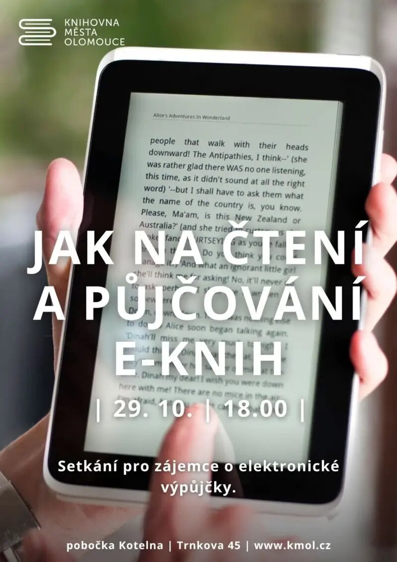 Jak na čtení a půjčování e-knih – tvořivé dílny a Workshopy, Olomouc – fotka 2