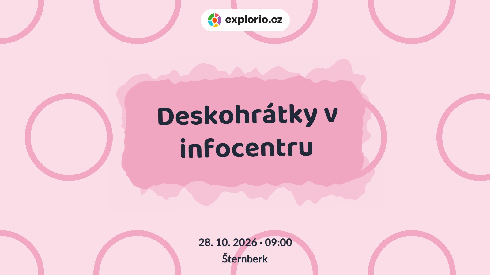 Deskohrátky v infocentru – tvořivé dílny a Workshopy, Šternberk