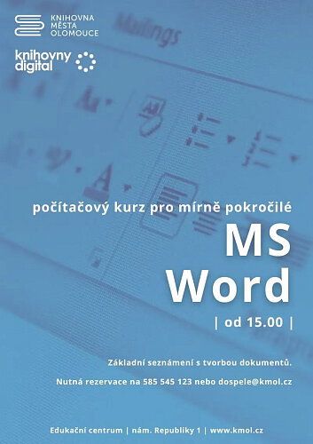 MS Word – tvořivé dílny a Workshopy, Olomouc – fotka 2