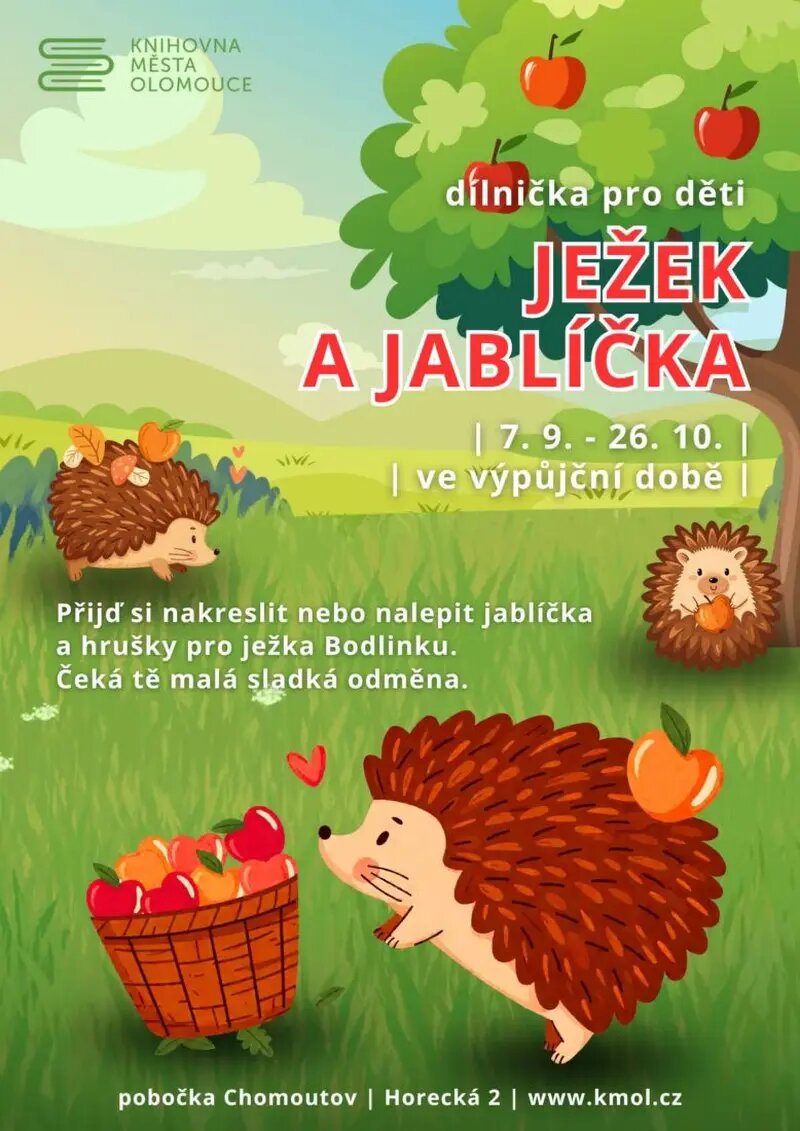 Ježek a jablíčka – tvořivé dílny a Workshopy, Olomouc – fotka 2