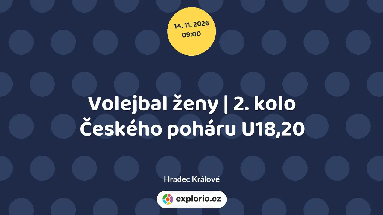 Volejbal ženy | 2. kolo Českého poháru U18,20 – sport a Pohyb, Hradec Králové