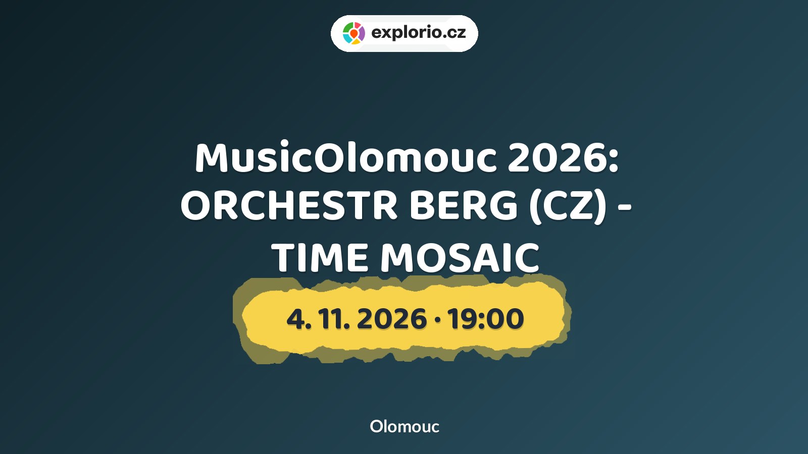 MusicOlomouc 2026: ORCHESTR BERG (CZ) - TIME MOSAIC – divadlo, Hudba a Kino, Olomouc
