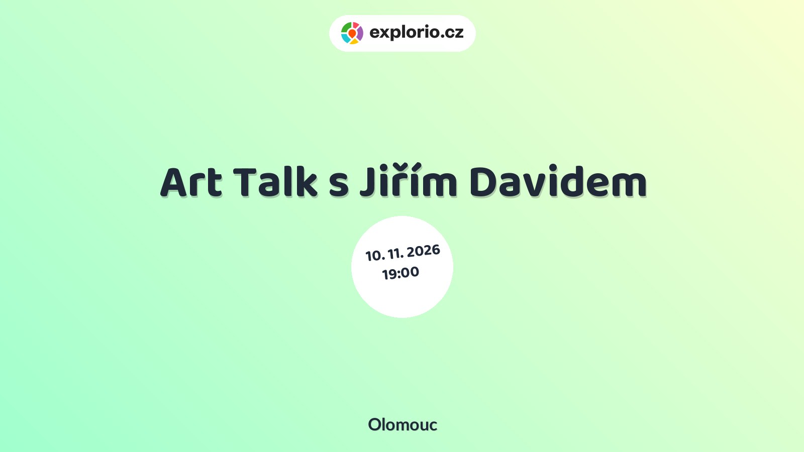 Art Talk s Jiřím Davidem – prohlídky a Muzea, Olomouc