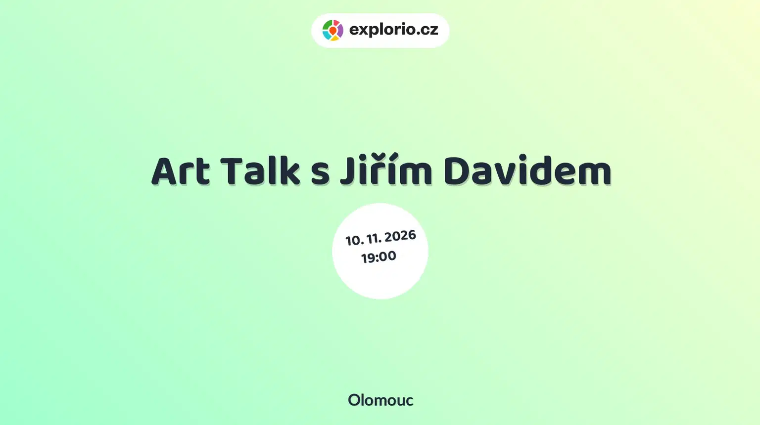 Art Talk s Jiřím Davidem – prohlídky a Muzea, Olomouc