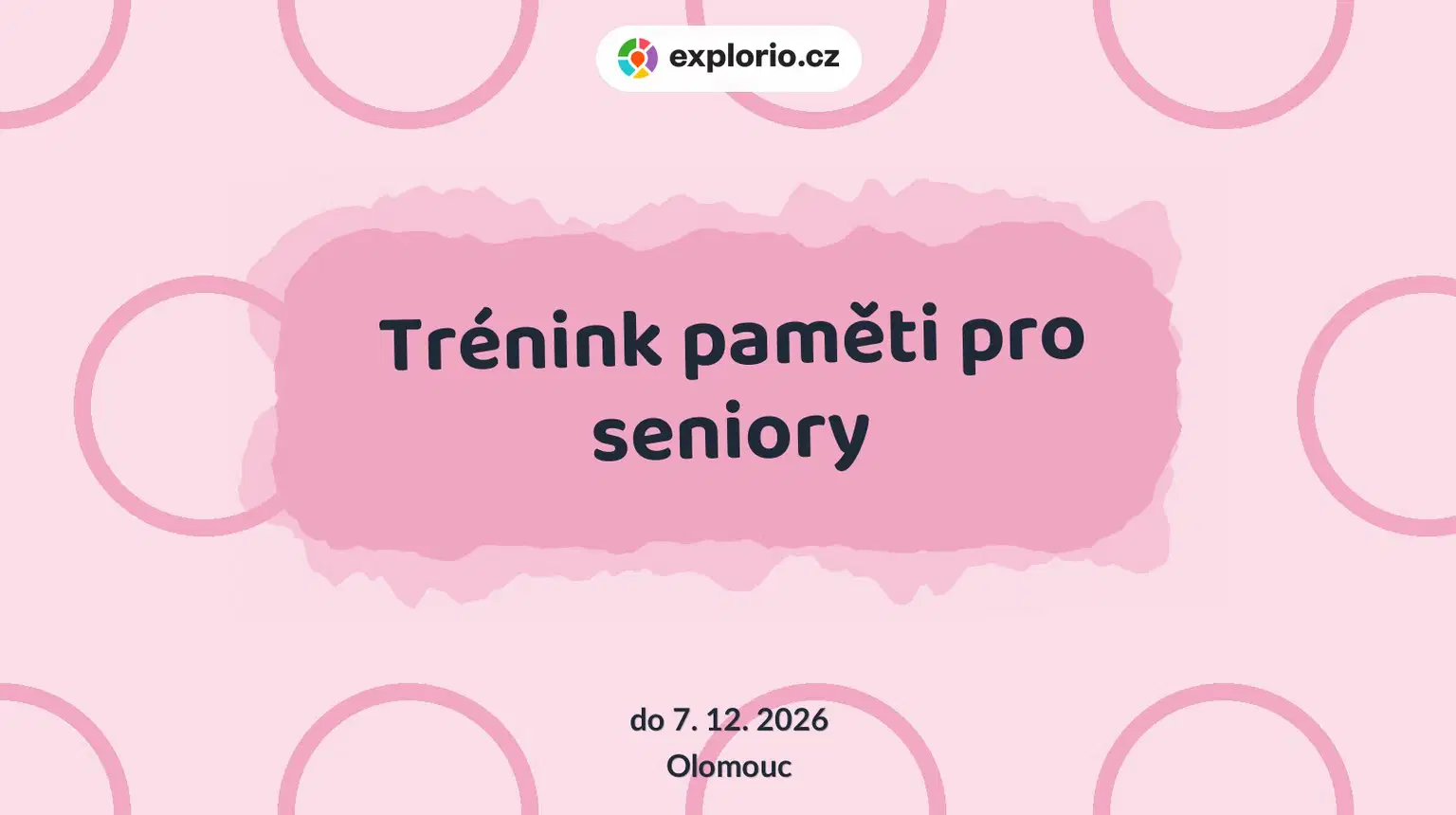 Trénink paměti pro seniory – tvořivé dílny a Workshopy, Olomouc