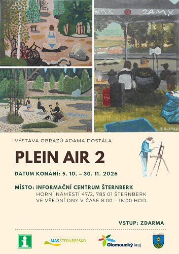 Výstava obrazů: PLEIN AIR 2 – prohlídky a Muzea, Šternberk – fotka 2