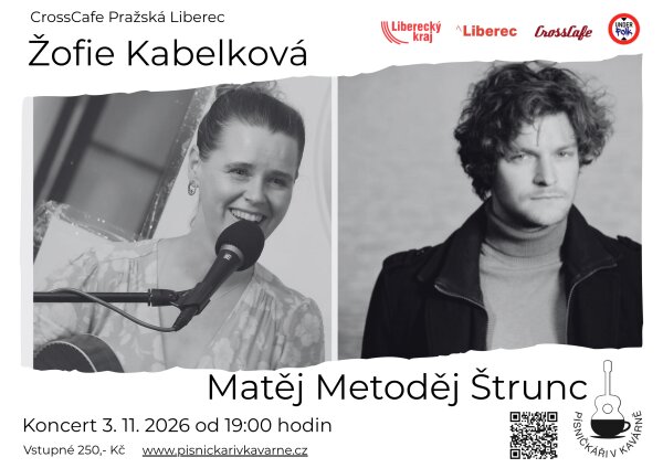 Žofie Kabelková a Matěj Metoděj Štrunc – divadlo, Hudba a Kino, Liberec – fotka 2