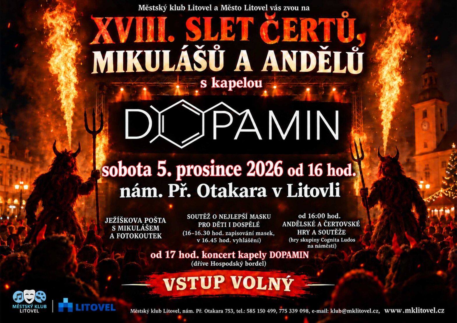 XVIII. SLET ČERTŮ, MIKULÁŠŮ A ANDĚLŮ – festivaly a Slavnosti, Litovel – fotka 2