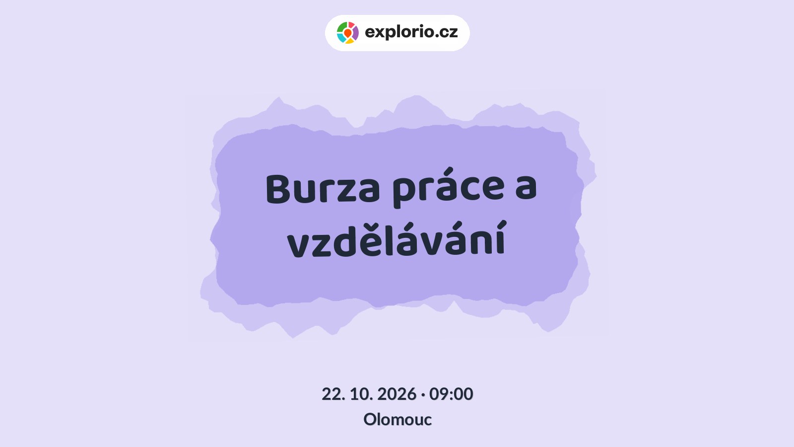 Burza práce a vzdělávání – tvořivé dílny a Workshopy, Olomouc