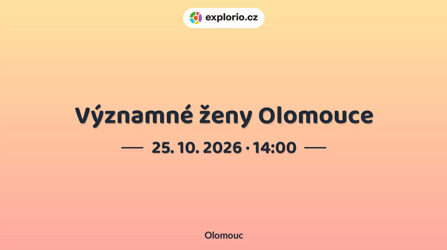 Významné ženy Olomouce – prohlídky a Muzea, Olomouc