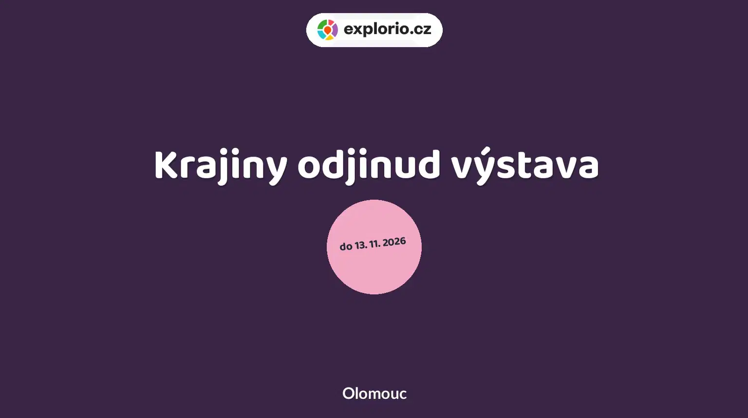 Krajiny odjinud výstava – prohlídky a Muzea, Olomouc