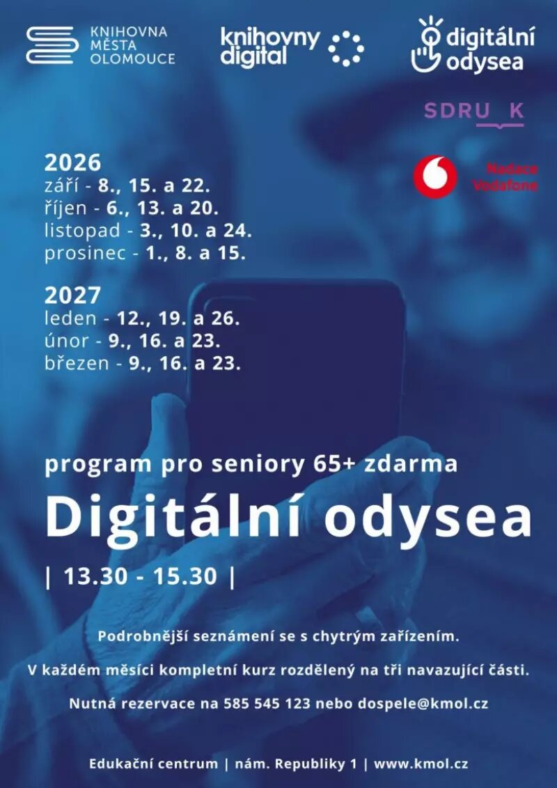 Digitální odysea (3 části) – říjen 2026 – tvořivé dílny a Workshopy, Olomouc – fotka 2