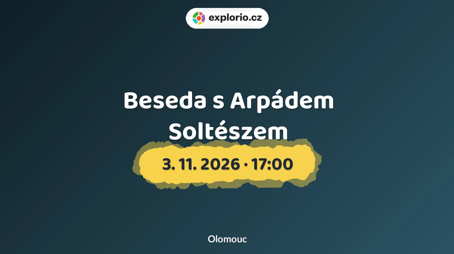 Beseda s Arpádem Soltészem – divadlo, Hudba a Kino, Olomouc