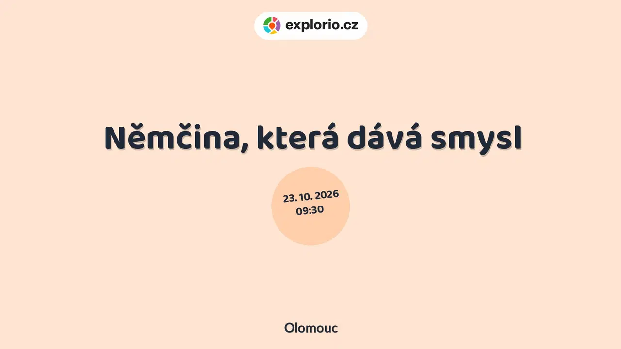 Němčina, která dává smysl – tvořivé dílny a Workshopy, Olomouc