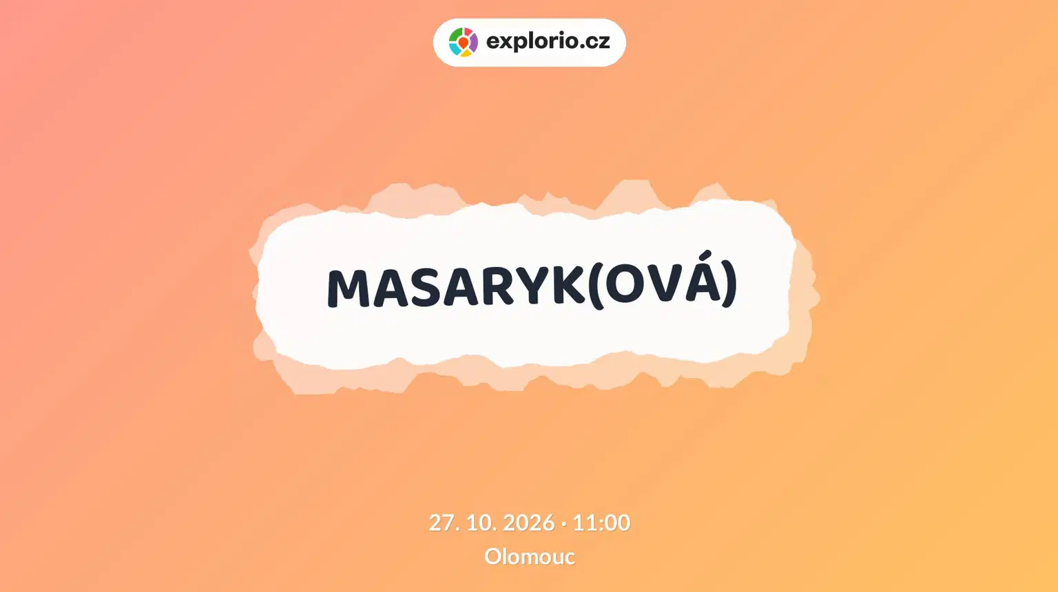 MASARYK(OVÁ) – divadlo, Hudba a Kino, Olomouc