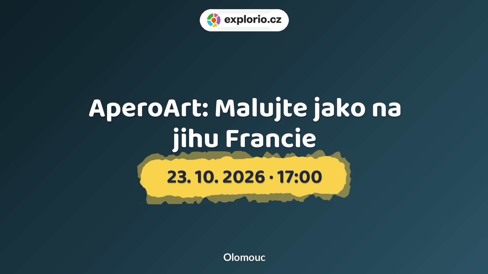 AperoArt: Malujte jako na jihu Francie – tvořivé dílny a Workshopy, Olomouc