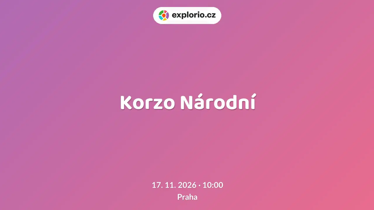 Korzo Národní – festivaly a Slavnosti, Praha