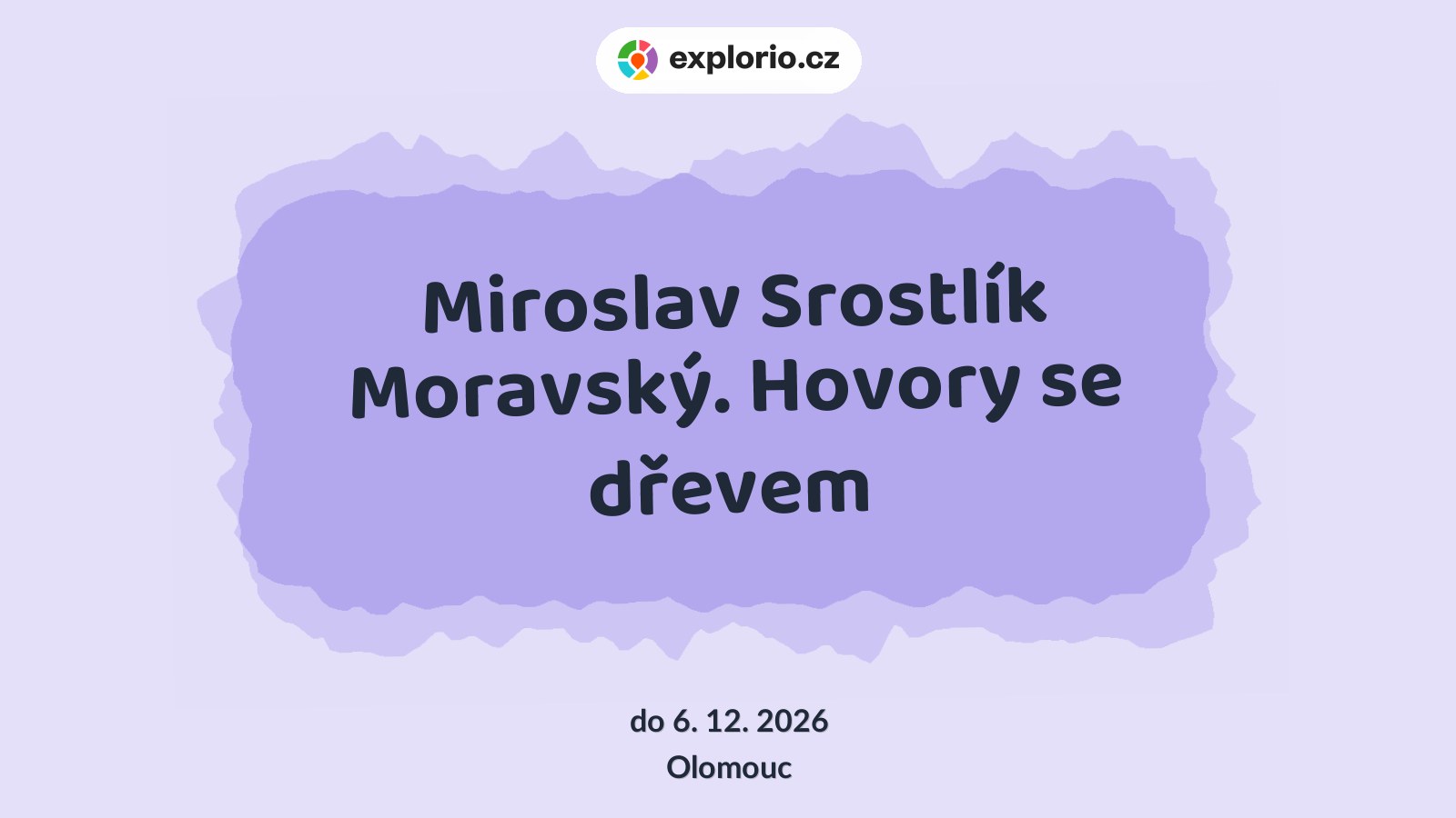 Miroslav Srostlík Moravský. Hovory se dřevem – prohlídky a Muzea, Olomouc