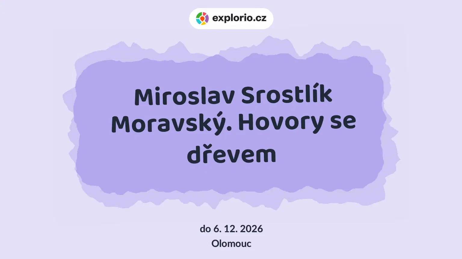 Miroslav Srostlík Moravský. Hovory se dřevem – prohlídky a Muzea, Olomouc