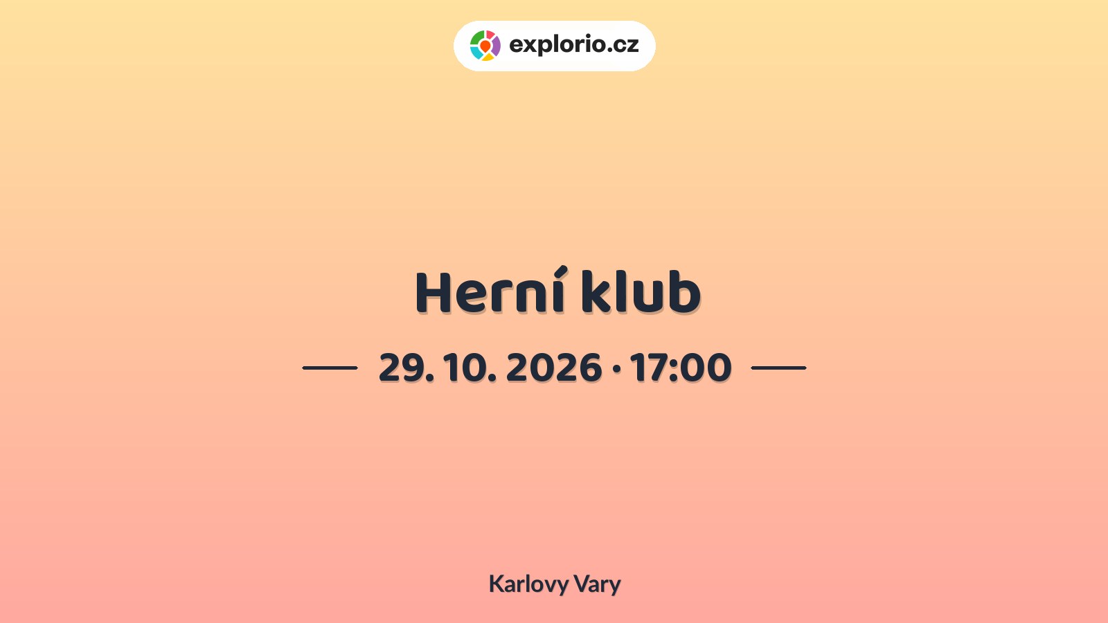 Herní klub – tvořivé dílny a Workshopy, Karlovy Vary