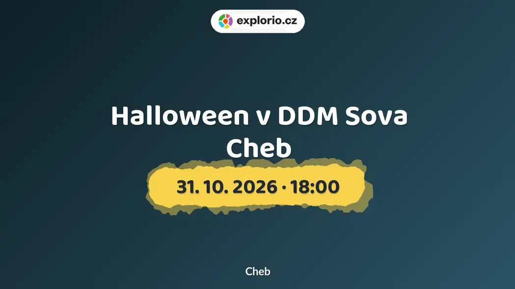 Halloween v DDM Sova Cheb – prohlídky a Muzea, Cheb